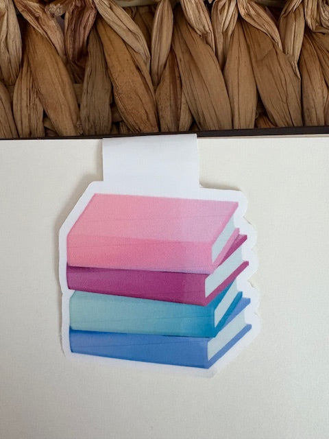 Books Magnetic Bookmark