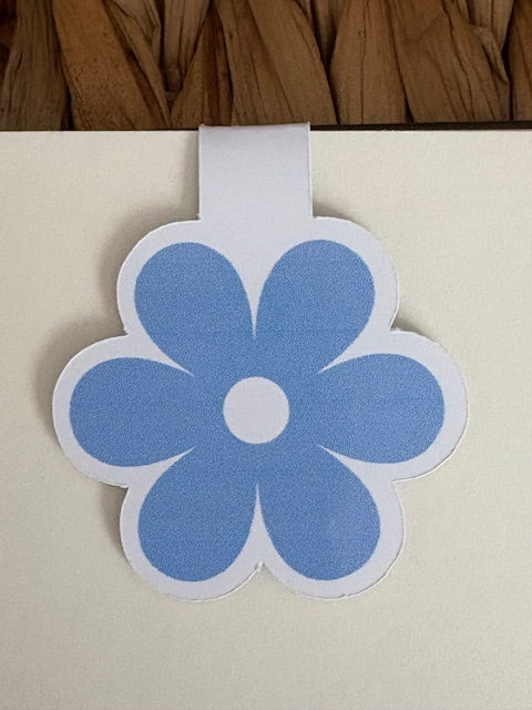 Blue Flower Magnetic Bookmark