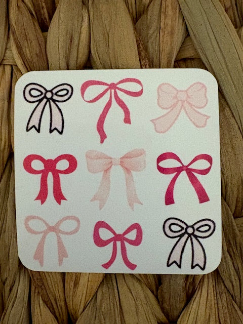 Rows of Bows Sticker
