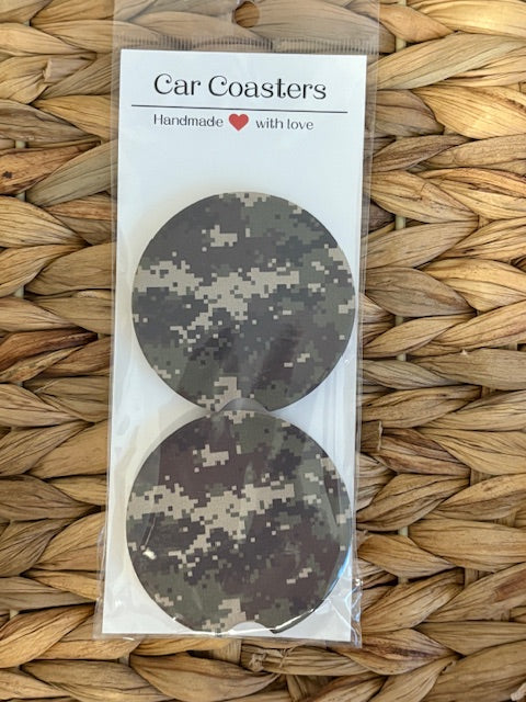 Camo Car Coasters