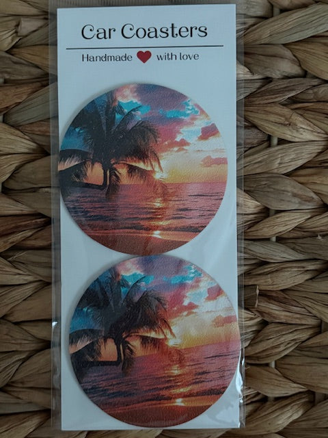 Sunset Car Coasters