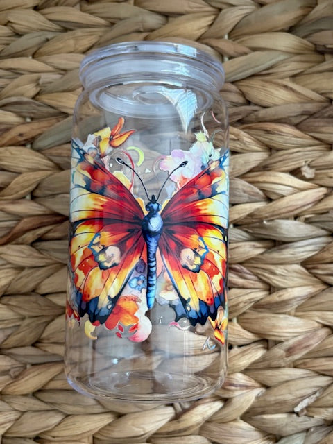 Butterfly 16 oz Acrylic Cup