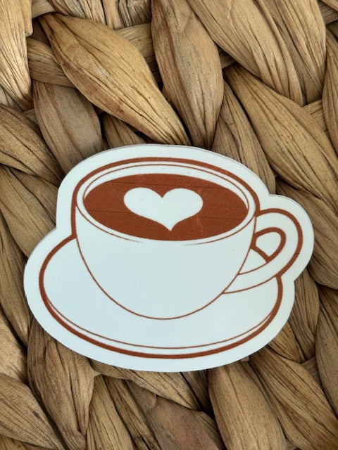 Coffee cup with heart