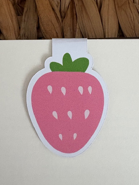 Strawberry Magnetic Bookmark