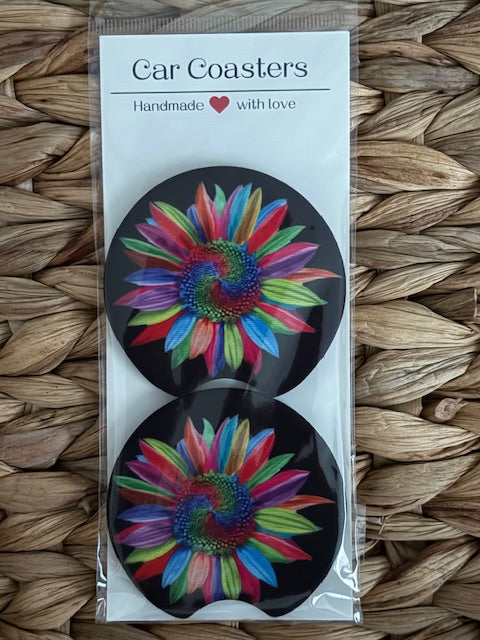 Flower Car Coasters