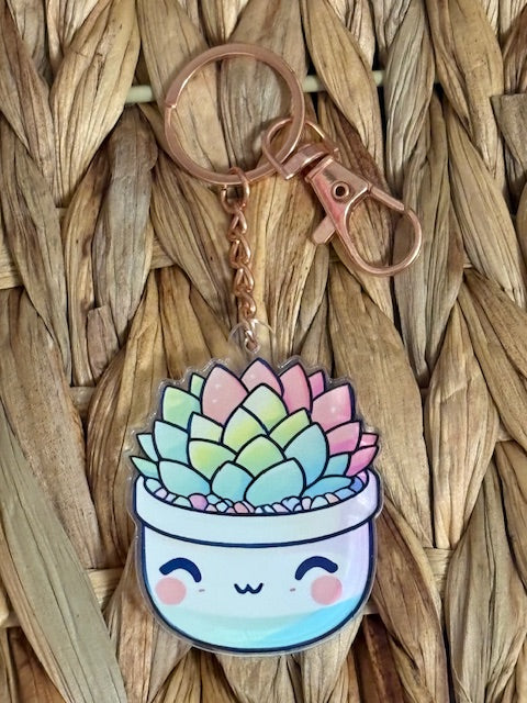 Pastel Petal Keychain